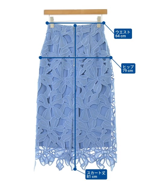 CELFORD（セルフォード）ロング・マキシ丈スカート 青 サイズ:36(S位) レディース/2200634638015