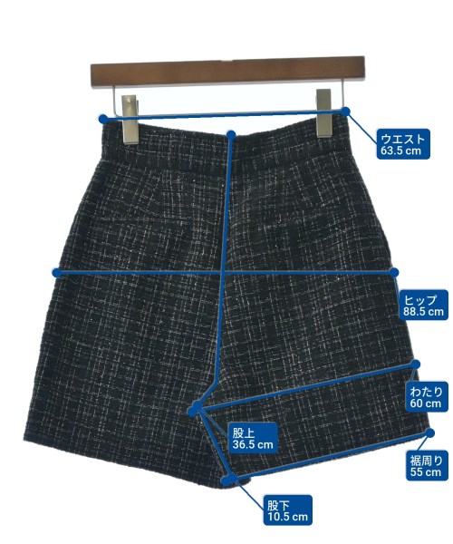 CELFORD（セルフォード）ショートパンツ 黒 サイズ:38(M位) レディース/2200645984149