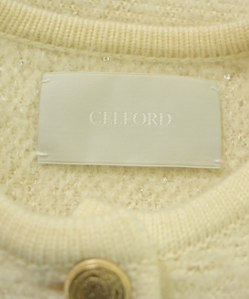 CELFORD（セルフォード）ノーカラージャケット 白 サイズ:36(S位) レディース/2200648511014