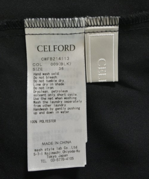 CELFORD（セルフォード）ブラウス 黒 サイズ:36(S位) レディース/2200648838104
