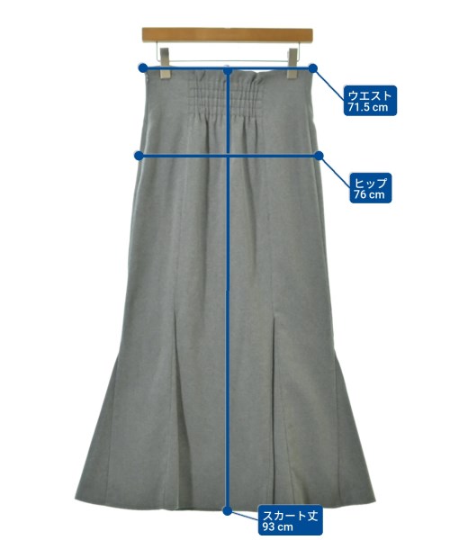 CELFORD（セルフォード）ロング・マキシ丈スカート グレー サイズ:38(M位) レディース/2200644174138