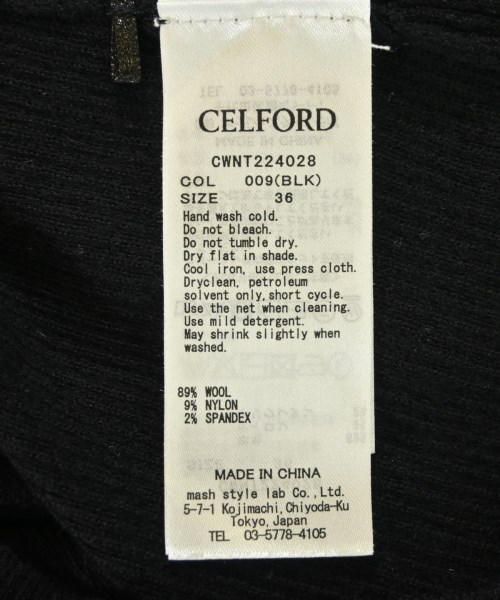 CELFORD（セルフォード）ニット・セーター 黒 サイズ:36(S位) レディース/2200702170096