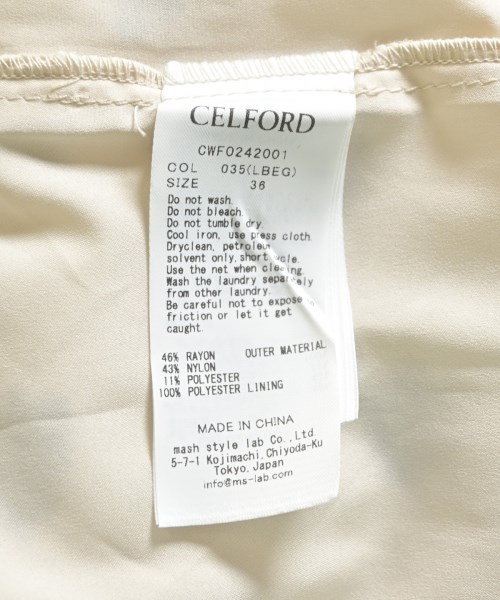 CELFORD（セルフォード）ワンピース 白 サイズ:36(S位) レディース/2200720095036