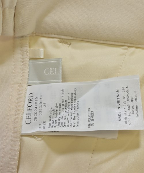 CELFORD（セルフォード）スラックス ベージュ サイズ:36(S位) レディース/2200720095081