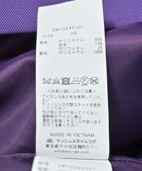 CELFORD（セルフォード）ワンピース 紫 サイズ:36(S位) レディース/2200720300017