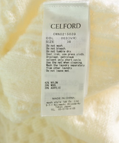 CELFORD（セルフォード）ワンピース 白 サイズ:38(M位) レディース/2200719732201