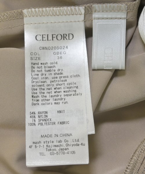 CELFORD（セルフォード）ワンピース ベージュ サイズ:36(S位) レディース/2200688579159