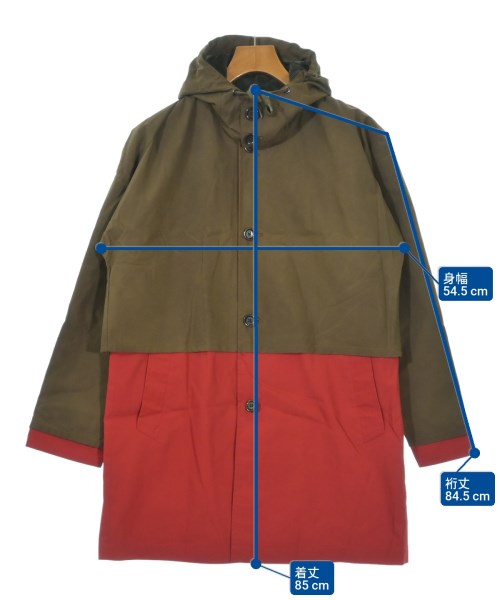 soe shirts（ソーイシャツ）ステンカラーコート カーキ サイズ:38(M位) メンズ/2200650585010