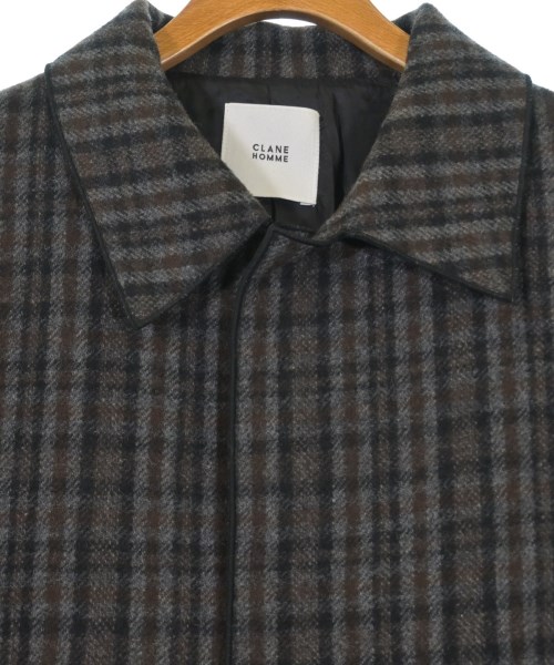 CLANE HOMME（クラネオム）ステンカラーコート 茶 サイズ:2(M位) メンズ/2200642003010