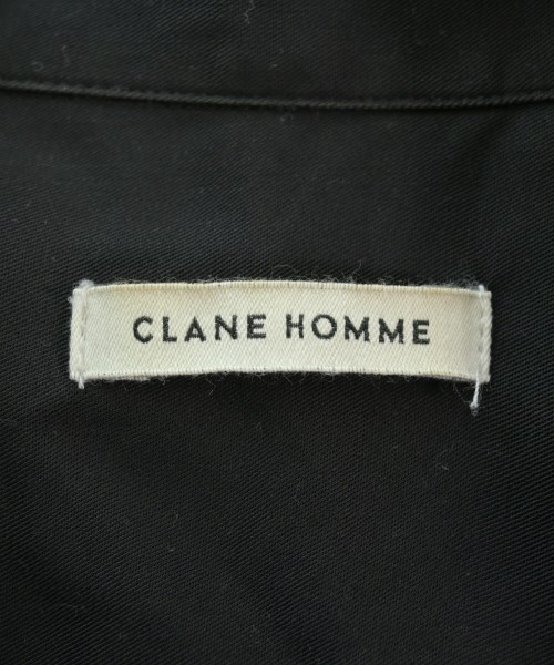 CLANE HOMME（クラネオム）カジュアルシャツ 黒 サイズ:1(S位) メンズ/2200626704193