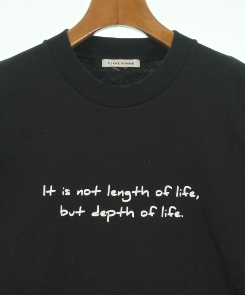 CLANE HOMME（クラネオム）Tシャツ・カットソー 黒 サイズ:2(M位) メンズ/2200646029078