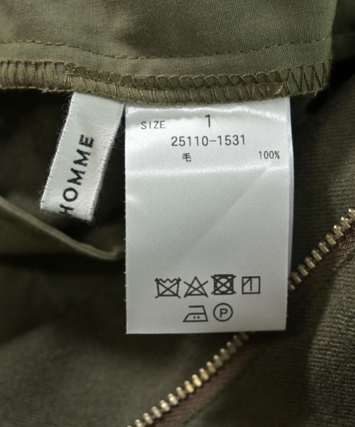 CLANE HOMME（クラネオム）その他 カーキ サイズ:1(S位) メンズ/2200663046072