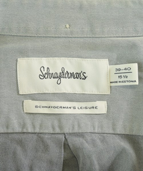 Schnayderman's（シュナイダーマンズ）カジュアルシャツ グレー サイズ:15 1/2(M位) メンズ/2200694386079