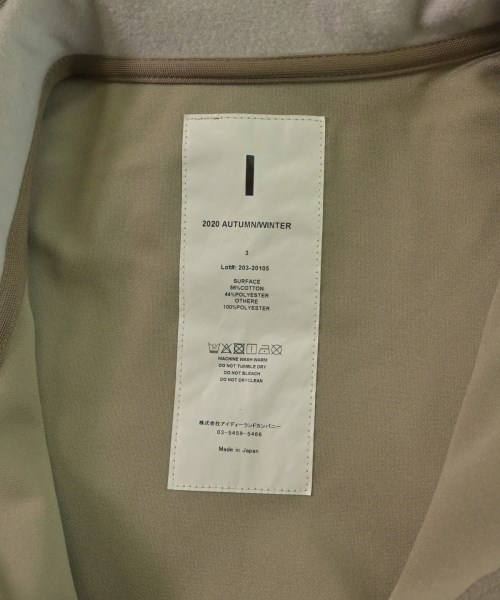 I（アイ）ブルゾン ベージュ サイズ:3(L位) メンズ/2200627202025