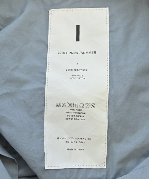 I（アイ）カジュアルシャツ 青 サイズ:2(M位) メンズ/2200648427025