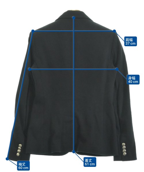 Ralph Lauren（ラルフローレン）ジャケット 黒 サイズ:2(M位) レディース/2200631320210