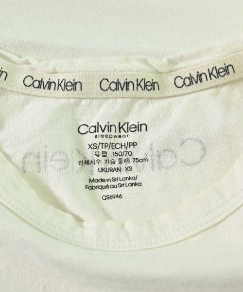 CALVIN KLEIN（カルバンクライン）Tシャツ・カットソー 白 サイズ:XS レディース/2200624698258