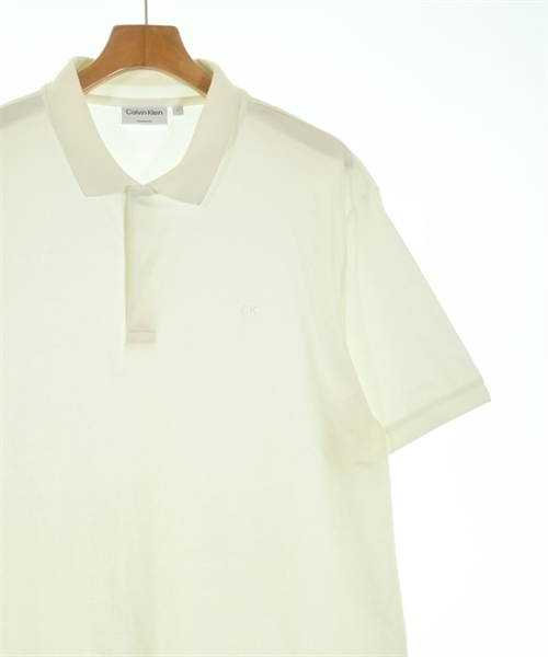 CALVIN KLEIN（カルバンクライン）ポロシャツ 白 サイズ:L メンズ/2200615360027