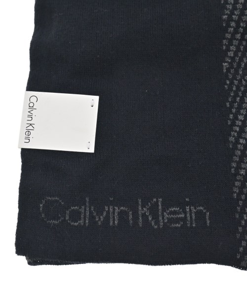 CALVIN KLEIN（カルバンクライン）マフラー 黒 サイズ:- メンズ/2200657897024