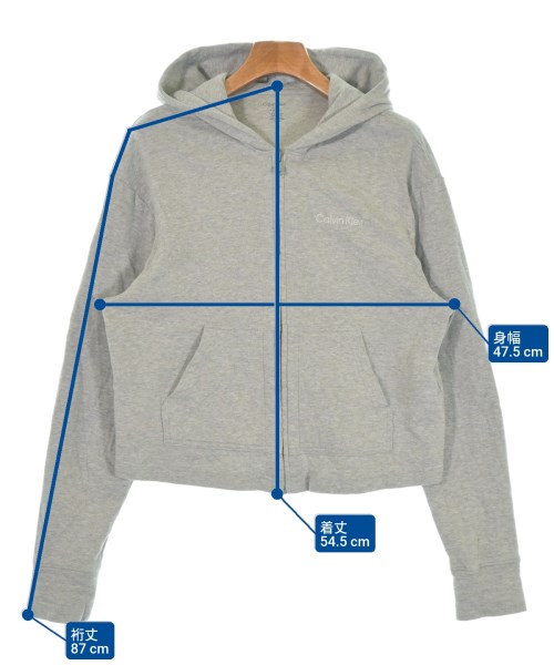 CALVIN KLEIN（カルバンクライン）パーカー グレー サイズ:S レディース/2200639403045