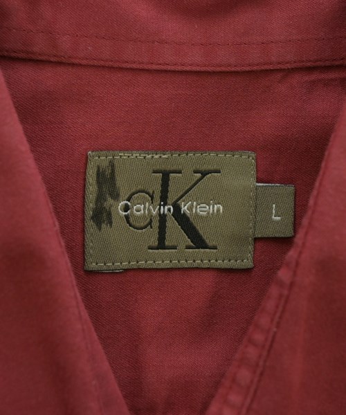 CALVIN KLEIN（カルバンクライン）カジュアルシャツ 赤 サイズ:L メンズ/2200638425048