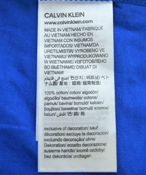 CALVIN KLEIN（カルバンクライン）Tシャツ・カットソー 青 サイズ:S メンズ/2200705097239