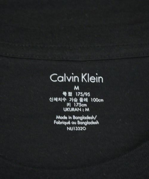 CALVIN KLEIN（カルバンクライン）Tシャツ・カットソー 黒 サイズ:M メンズ/2200685564066