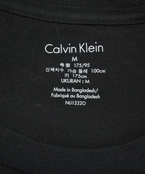 CALVIN KLEIN（カルバンクライン）Tシャツ・カットソー 黒 サイズ:M メンズ/2200685564073