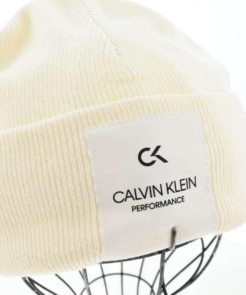 CALVIN KLEIN（カルバンクライン）ニットキャップ・ビーニー 白 サイズ:- メンズ/2200682845021