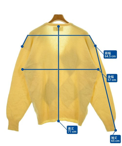 Pringle（プリングル）ニット・セーター 黄 サイズ:M メンズ/2200645274097