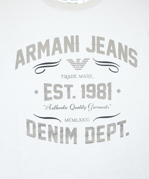 ARMANI JEANS（アルマーニジーンズ）Tシャツ・カットソー 白 サイズ:M メンズ/2200621667875