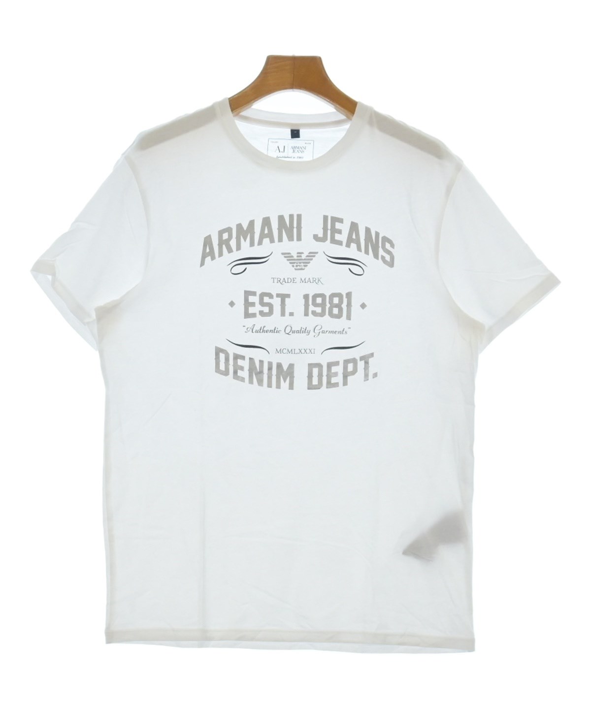 アルマーニジーンズ　カットソー　Mサイズ ARMANI JEANS（アルマーニジーンズ）Tシャツ・カットソー 白 サイズ:M