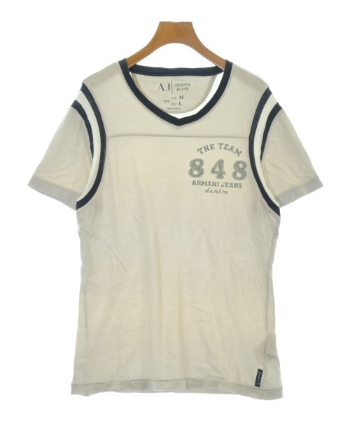 ARMANI JEANS(アルマーニジーンズ)Tシャツ・カットソー ベージュ サイズ:M/L/2200681345034