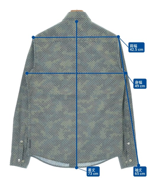 ARMANI JEANS（アルマーニジーンズ）カジュアルシャツ 緑 サイズ:XS メンズ/2200711380042