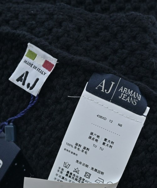 ARMANI JEANS（アルマーニジーンズ）ストール 黒 サイズ:- メンズ/2200718334055
