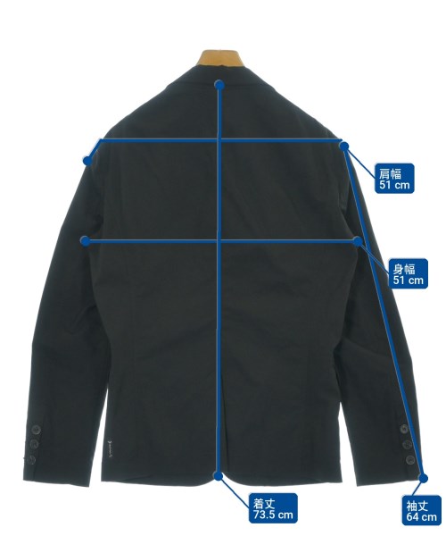 ARMANI JEANS（アルマーニジーンズ）カジュアルジャケット 黒 サイズ:48(L位) メンズ/2200725887025