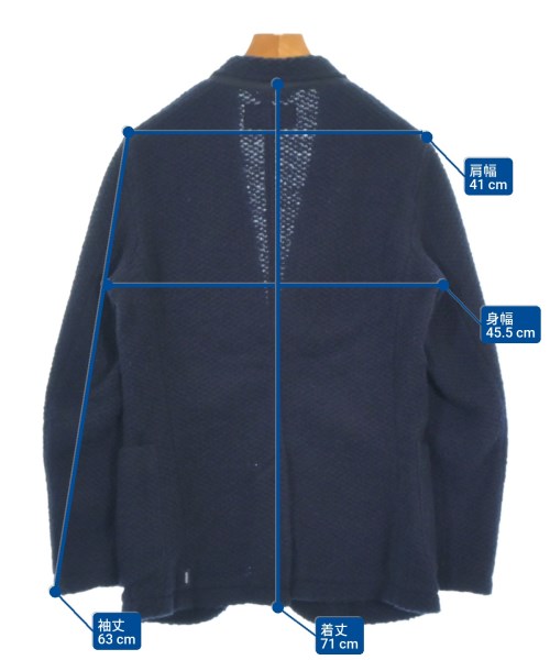 ARMANI JEANS（アルマーニジーンズ）テーラードジャケット 紺 サイズ:48(L位) メンズ/2200692847046