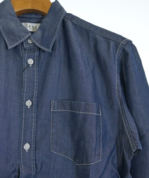 AER ADAM ET ROPE'（エーイーアール　アダムエロペ）カジュアルシャツ 青 サイズ:S メンズ/2200639333021