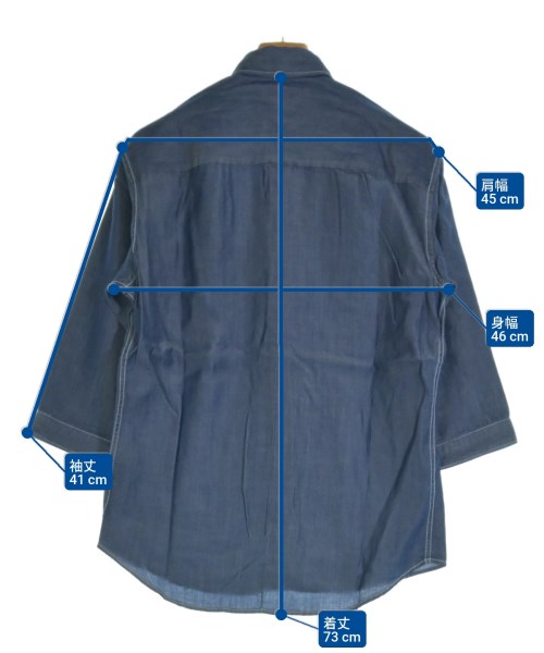 AER ADAM ET ROPE'（エーイーアール　アダムエロペ）カジュアルシャツ 青 サイズ:S メンズ/2200639333021