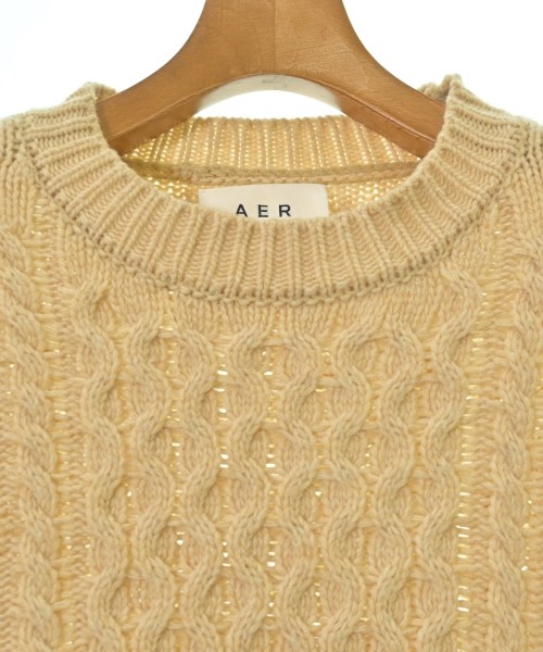 AER ADAM ET ROPE'（エーイーアール　アダムエロペ）ニット・セーター ベージュ サイズ:L メンズ/2200704562080