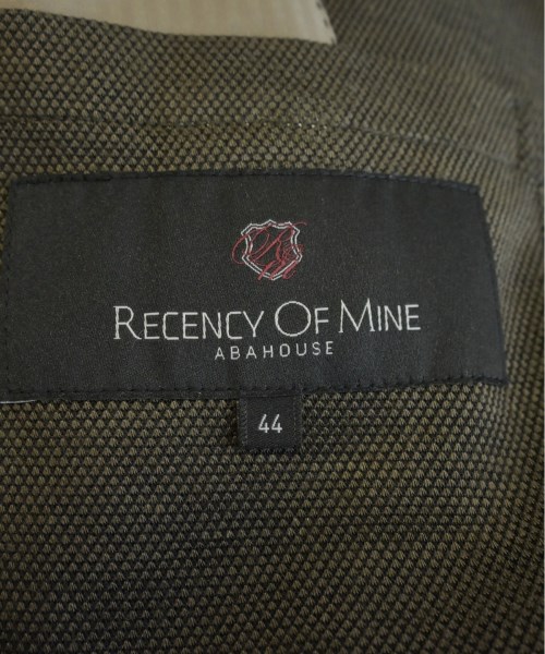 RECENCY OF MINE（リーセンシーオブマイン）ジャケット 茶 サイズ:44(S位) メンズ/2200535992032