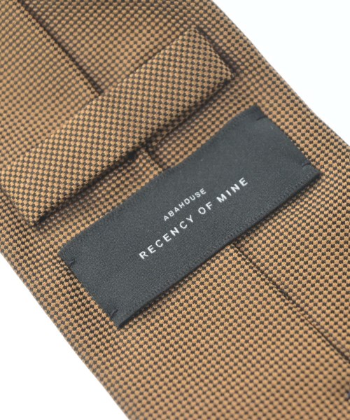 RECENCY OF MINE（リーセンシーオブマイン）ネクタイ 茶 サイズ:- メンズ/2200651870214