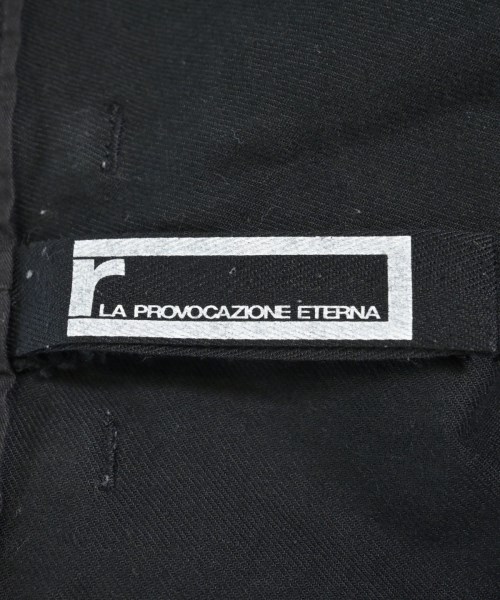 r LA PROVOCAZIONE ETERNA（アールリップヴァンウィンクル）スラックス 黒 サイズ:4(XL位) メンズ/2200725209049