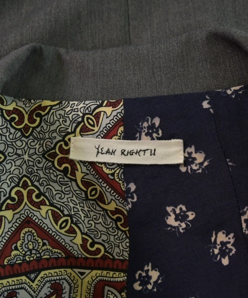 YEAH RIGHT!!（イェーライト）カジュアルジャケット グレー サイズ:00(XS位) メンズ/2200657383350