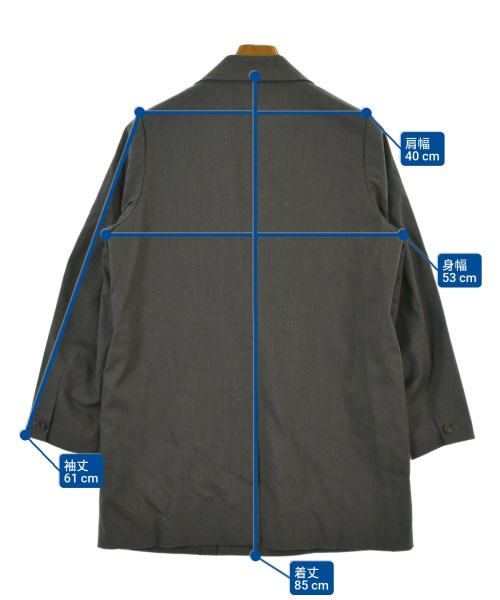 YEAH RIGHT!!（イェーライト）カジュアルジャケット グレー サイズ:01(S位) メンズ/2200657395018