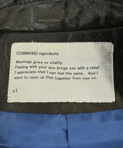 COMMONO reproducts（コモノリプロダクツ）ライダース 黒 サイズ:-(M位) メンズ/2200672172014