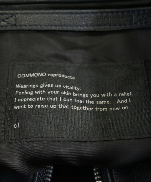COMMONO reproducts（コモノリプロダクツ）ライダース 紺 サイズ:-(M位) メンズ/2200672172021