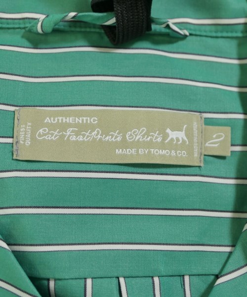 Tomo&Co（トモアンドシーオー）カジュアルシャツ 緑 サイズ:2(M位) メンズ/2200637229166