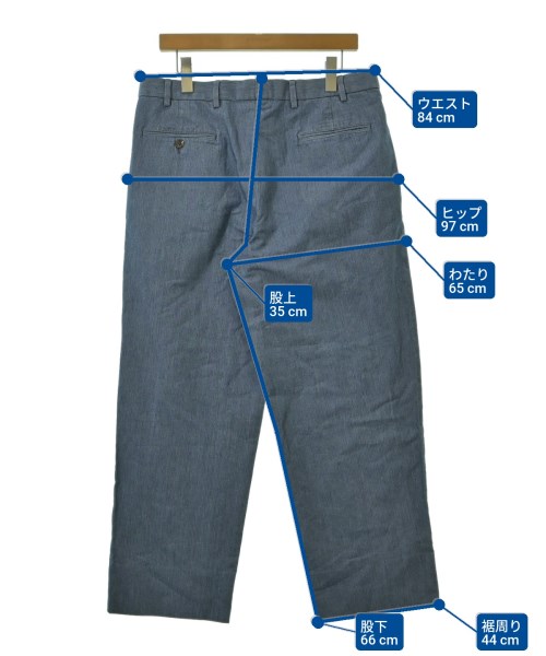 NEAT（ニート）スラックス 青 サイズ:34(XL位) メンズ/2200667987104