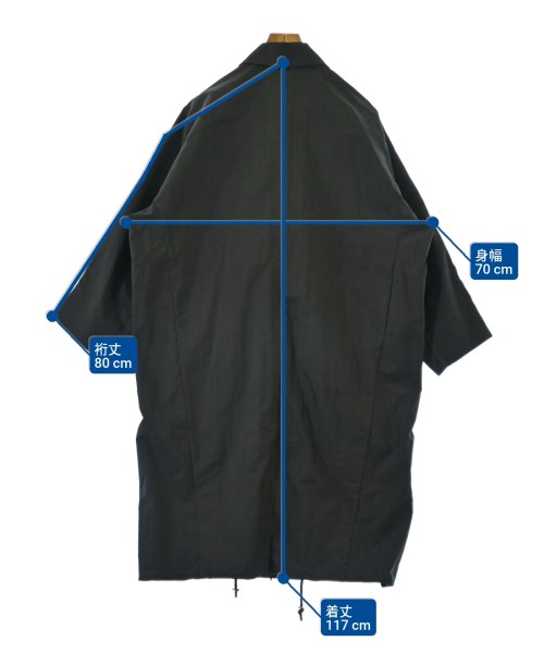 KIIT（キート）ステンカラーコート 黒 サイズ:2(M位) メンズ/2200665057137